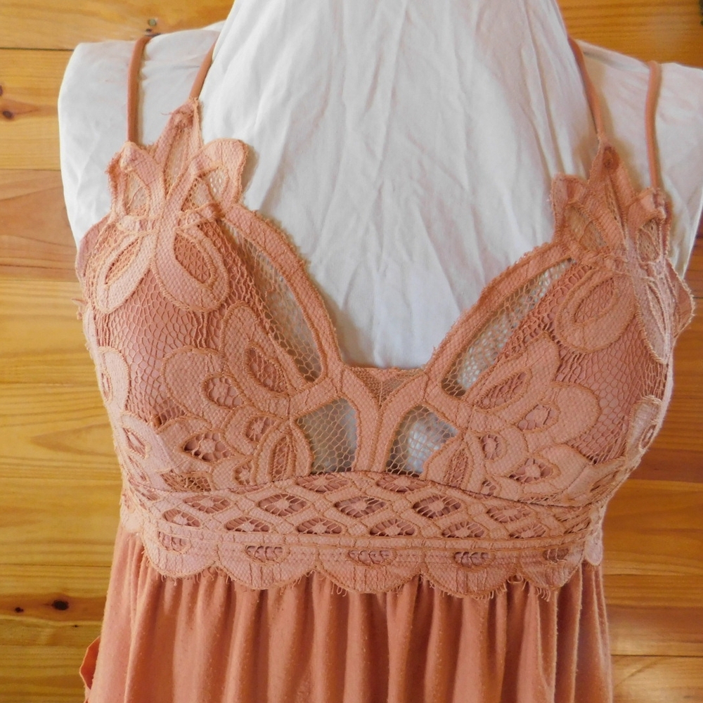 Lace Detail Spaghetti Strap Dress